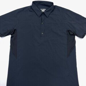 Arc'teryx Men's Polo Shirt Short Sleeve Performance Stretch Black - Size Large